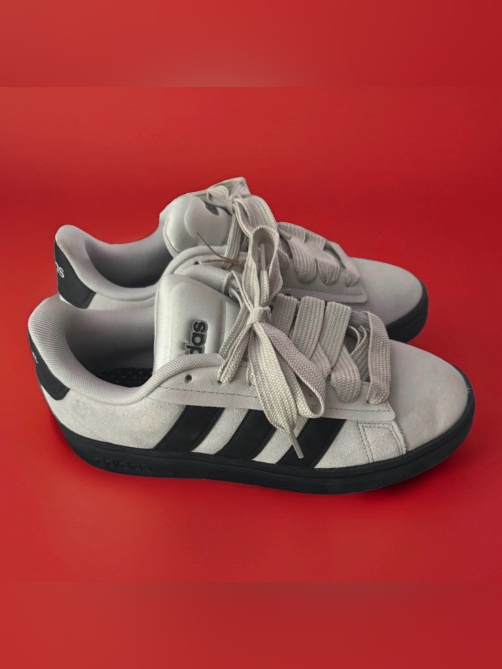 Adidas Grand Court Alpha Men’s Sneakers | Grey One / Core Black | Suede | NWT - Picture 5 of 15